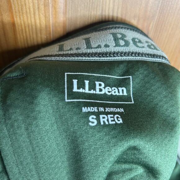 L.L. Bean Slim Fit Track Pants Mens Small Green Athleisure Outdoors Hiking Gym - Picture 8 of 8